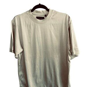 Toscano Men's Tan 100% Cotton Knit Crew Neck Pullover Shirt Size Medium NWT